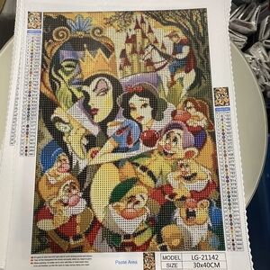 Snow White & 7 Dwarves DIY 5D Full Round Drill Diamond Painting